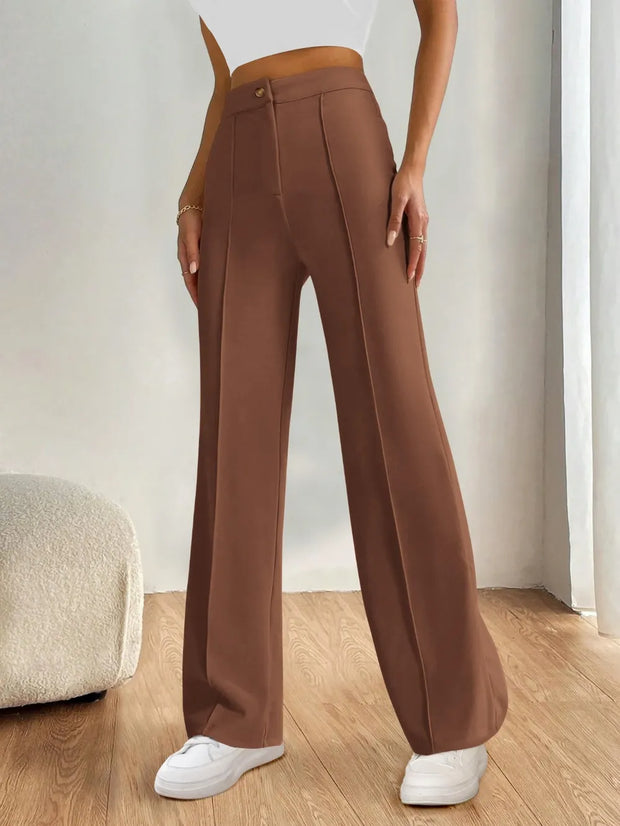 High Waist Wide Leg Pants www.nizzadesign.com