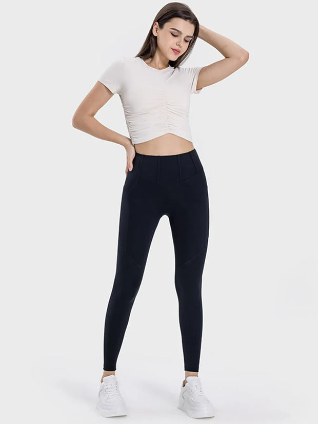 Millennia Pocketed High Waist Active Leggings www.nizzadesign.com