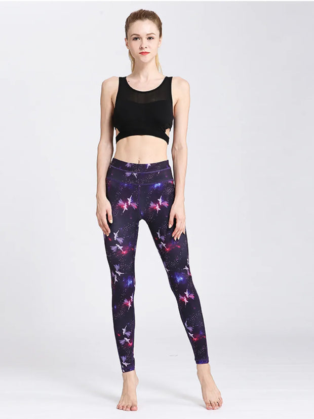 Printed Active High Waist Leggings www.nizzadesign.com