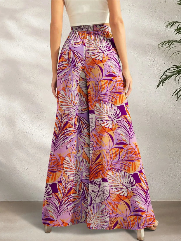 Printed Wide Leg Pants www.nizzadesign.com