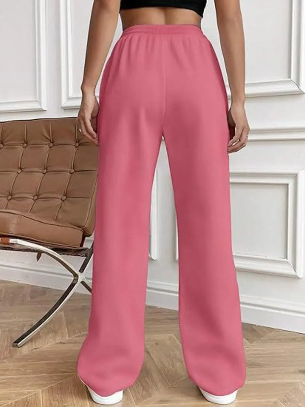 Drawstring Wide Leg Pants with Pockets www.nizzadesign.com