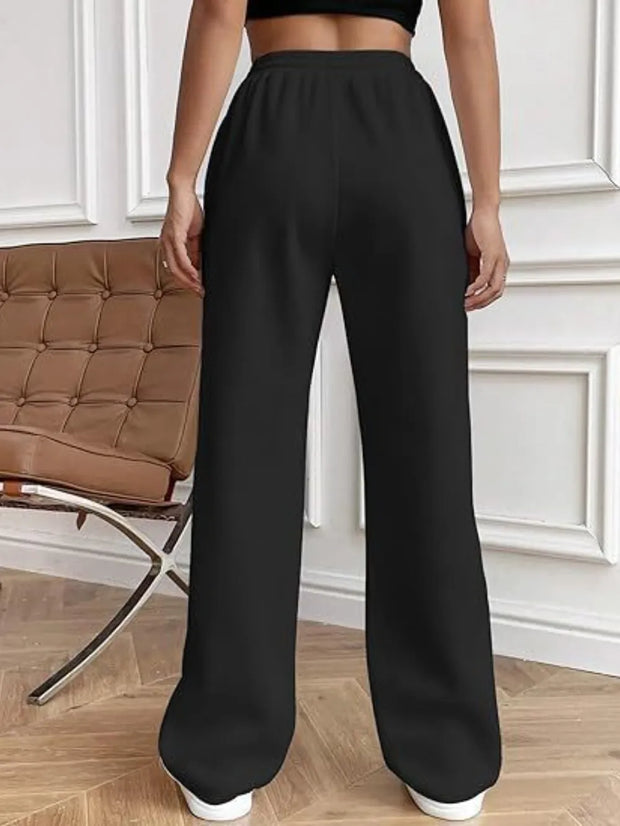 Drawstring Wide Leg Pants with Pockets www.nizzadesign.com