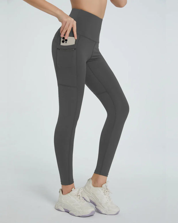 High Waist Active Leggings Dark Gray www.nizzadesign.com