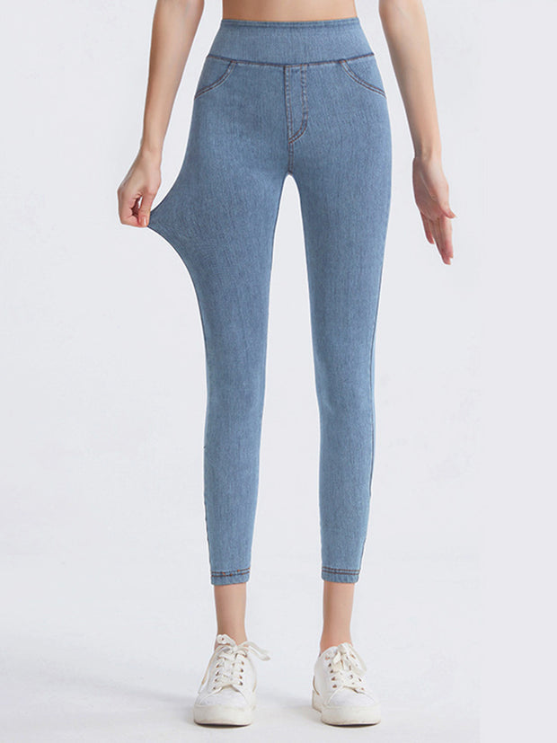 Wide Waistband Sports Leggings Light www.nizzadesign.com