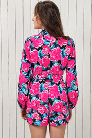 Deep V Tie Waist Romper www.nizzadesign.com