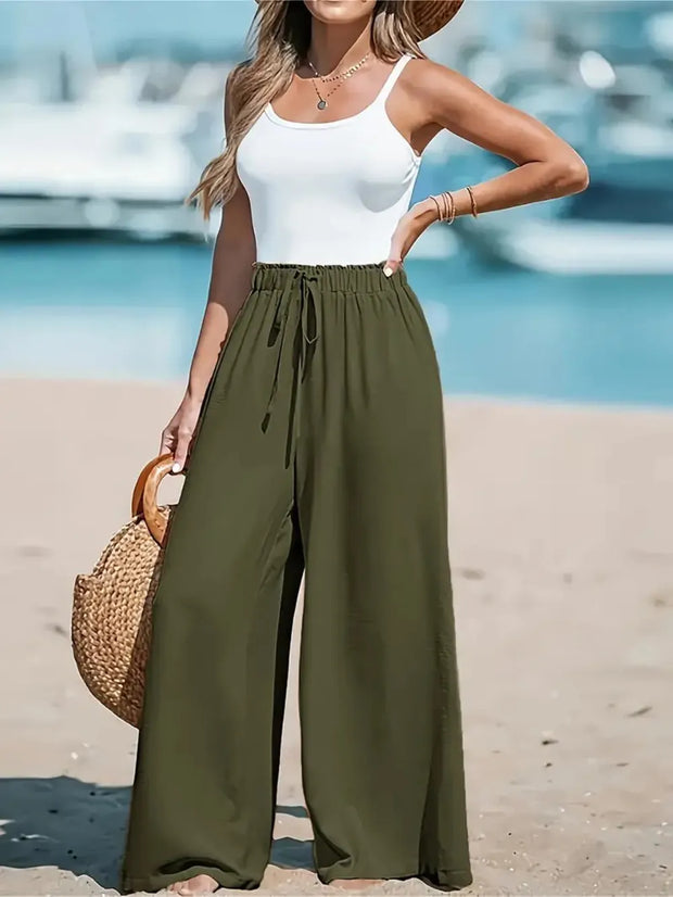Drawsrting Wide leg Pants www.nizzadesign.com