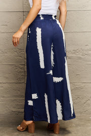 Perfee Printed Wide Leg Long Pants www.nizzadesign.com