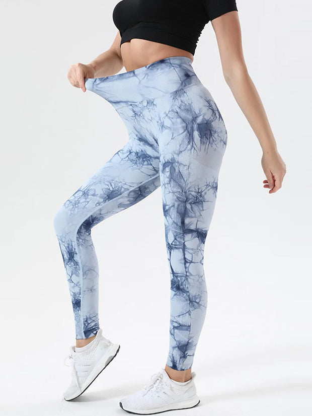 Tie-Dye High Waist Active Leggings www.nizzadesign.com
