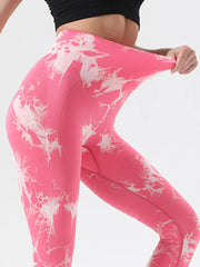 Tie-Dye High Waist Active Leggings www.nizzadesign.com