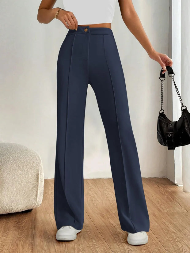 High Waist Wide Leg Pants www.nizzadesign.com