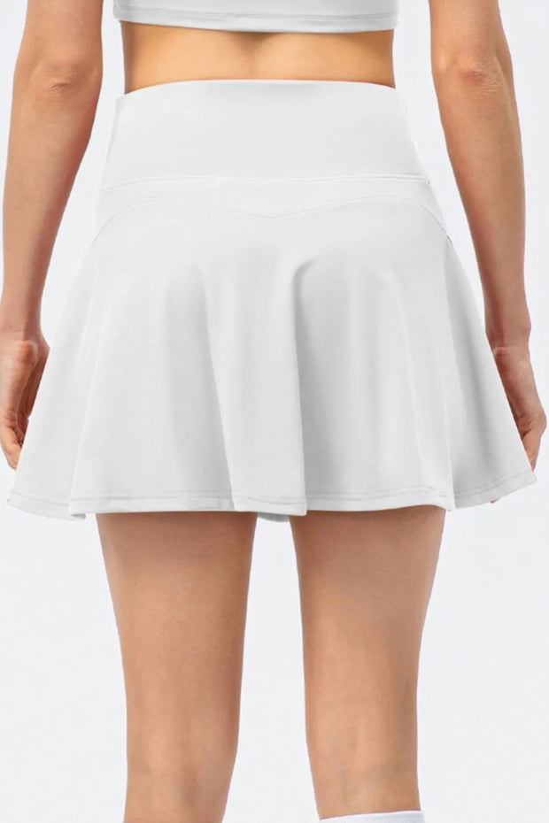 High Waist Wide Waistband Active Skirt www.nizzadesign.com