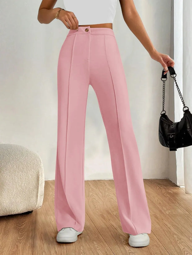 High Waist Wide Leg Pants www.nizzadesign.com