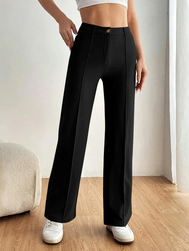 High Waist Wide Leg Pants www.nizzadesign.com