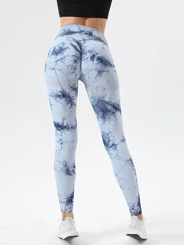 Tie-Dye High Waist Active Leggings www.nizzadesign.com