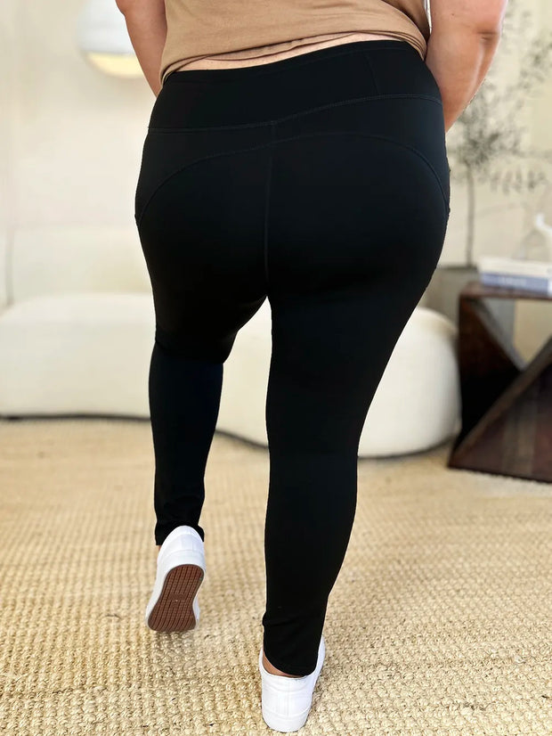 Wide Waistband Sports Leggings www.nizzadesign.com