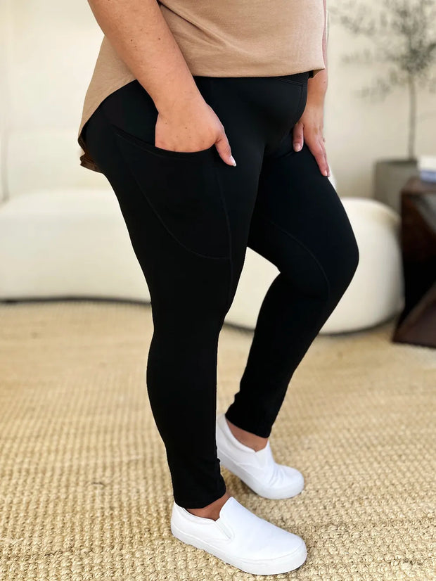 Wide Waistband Sports Leggings www.nizzadesign.com