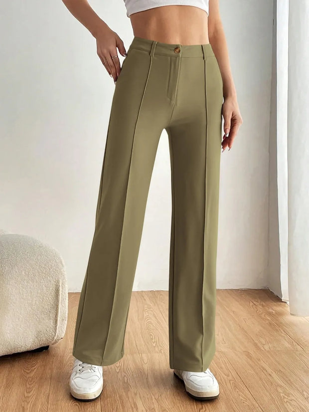 High Waist Wide Leg Pants www.nizzadesign.com