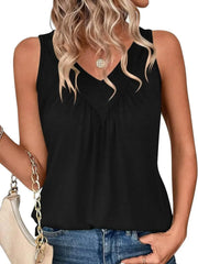 Ruched V-Neck Tank www.nizzadesign.com
