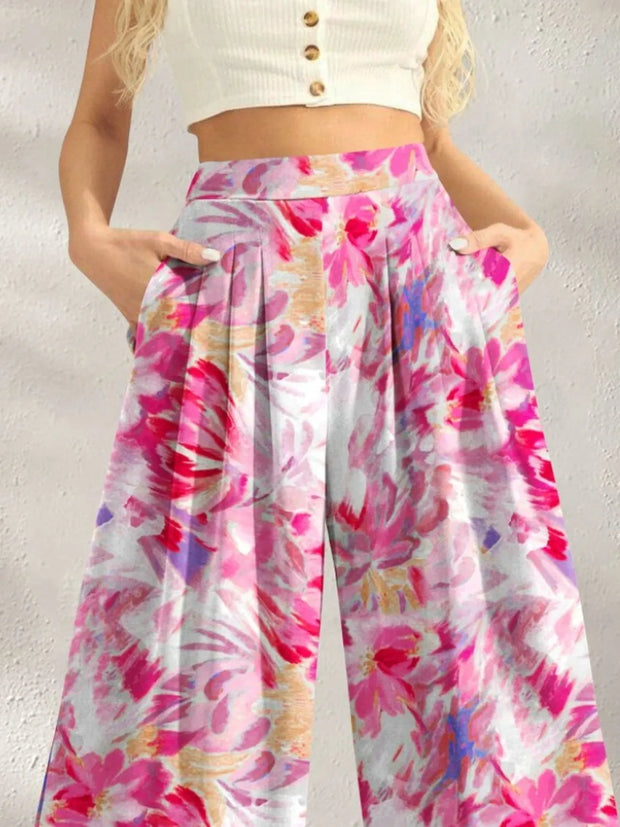 Printed Wide Leg Pants www.nizzadesign.com