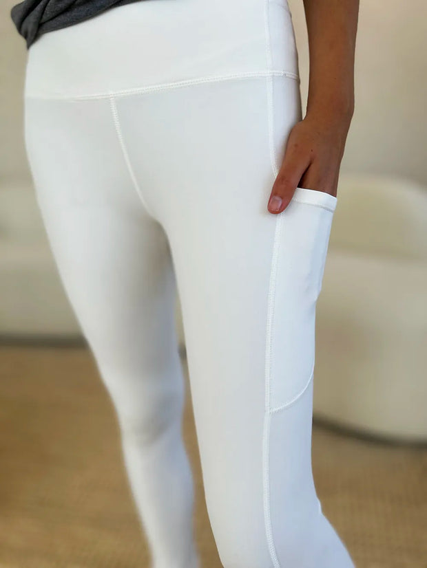 Wide Waistband Sports Leggings www.nizzadesign.com