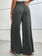 Perfee Wide Waistband Relax Fit Long Pants www.nizzadesign.com