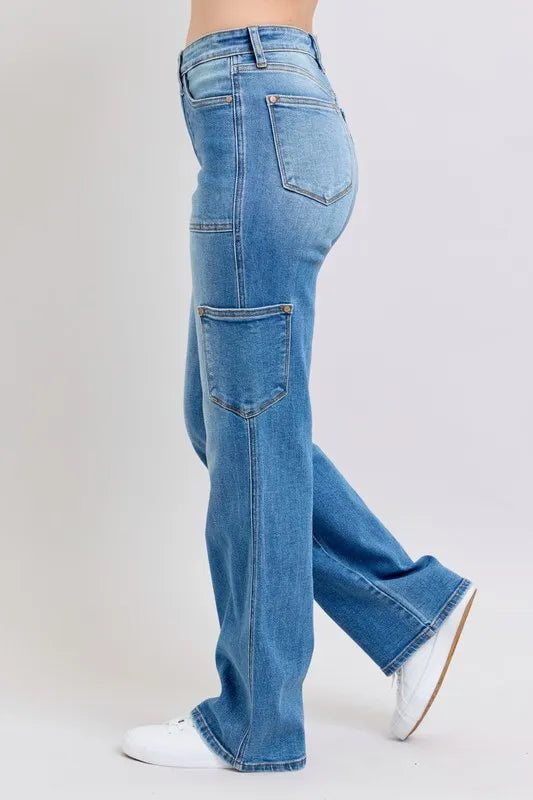 Judy Blue Full Size High Waist 90's Straight Jeans Plus Size www.nizzadesign.com