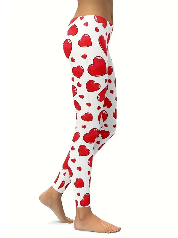 Heart Print Skinny Pants www.nizzadesign.com