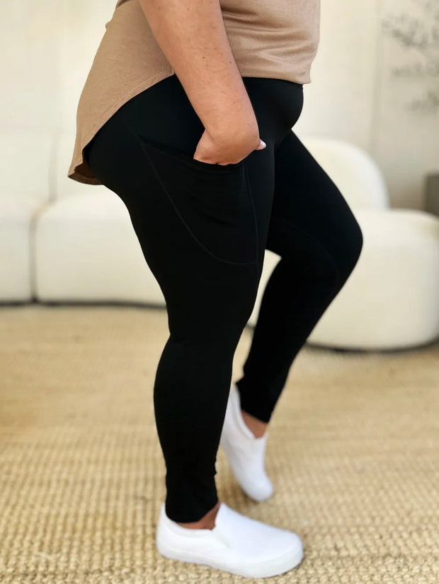 Wide Waistband Sports Leggings www.nizzadesign.com