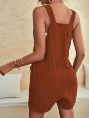 Full Size Scoop Neck Romper with Pockets www.nizzadesign.com