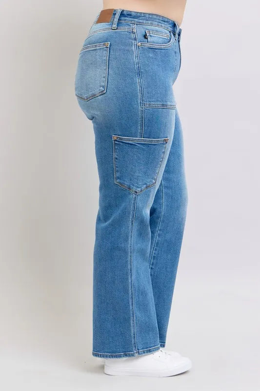 Judy Blue Full Size High Waist 90's Straight Jeans Plus Size www.nizzadesign.com