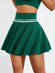 Ruched High Waist Mini Active Skirt www.nizzadesign.com
