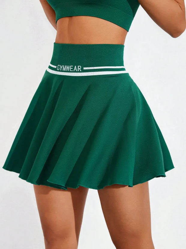 Ruched High Waist Mini Active Skirt www.nizzadesign.com