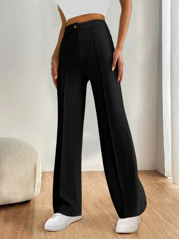 High Waist Wide Leg Pants www.nizzadesign.com