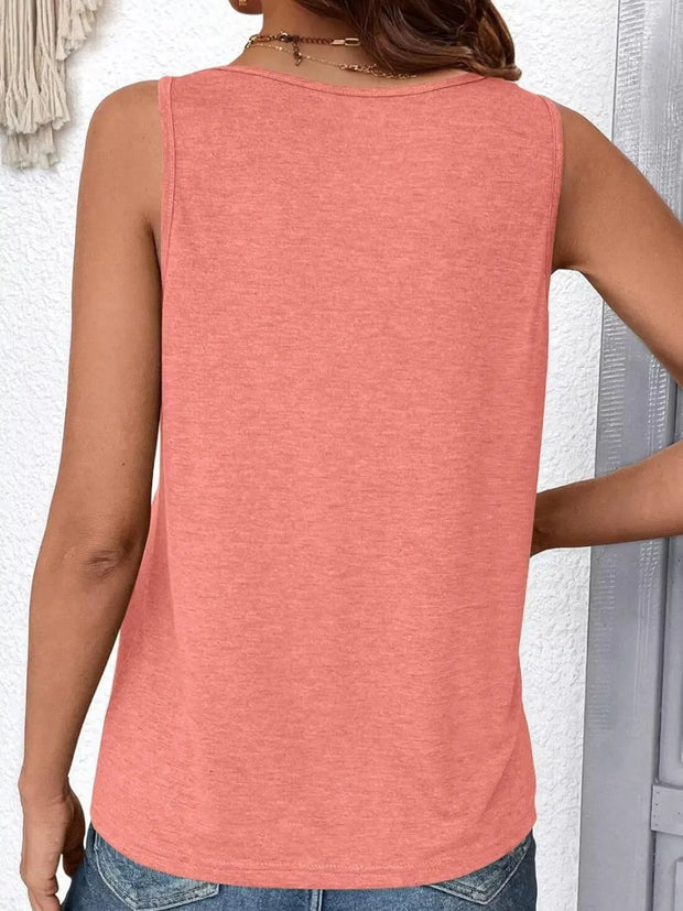 Ruched V-Neck Tank www.nizzadesign.com