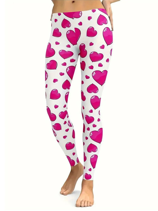 Heart Print Skinny Pants www.nizzadesign.com