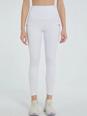 High Waist Active Leggings White www.nizzadesign.com