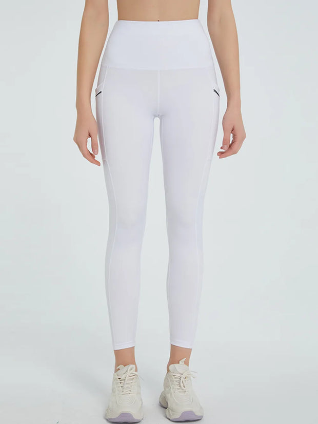 High Waist Active Leggings White www.nizzadesign.com