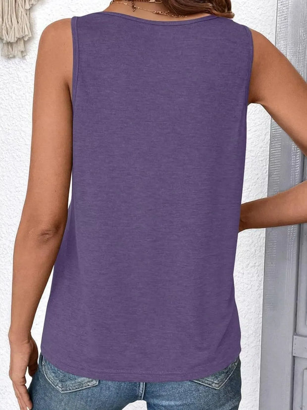 Ruched V-Neck Tank www.nizzadesign.com