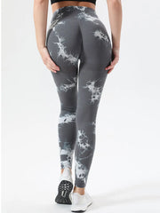 Tie-Dye High Waist Active Leggings www.nizzadesign.com