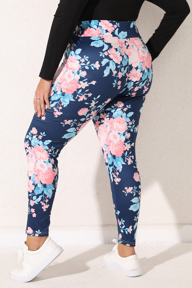 Plus Size Floral Print Legging www.nizzadesign.com