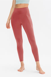 Slim Fit Long Active Leggings with Pockets www.nizzadesign.com