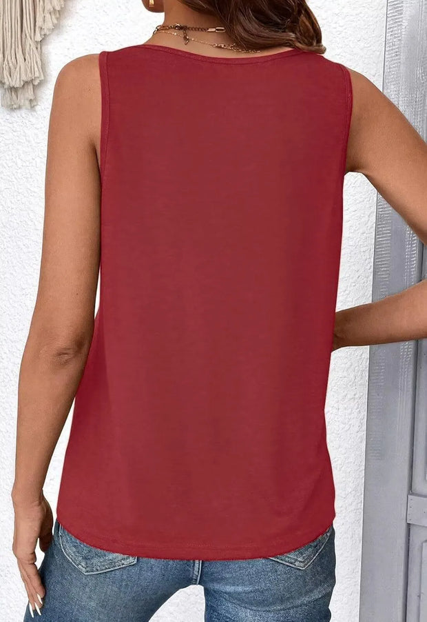 Ruched V-Neck Tank www.nizzadesign.com