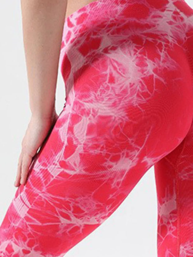 Tie-Dye High Waist Active Leggings www.nizzadesign.com