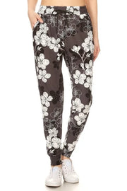 Leggings Depot Full Size Buttery Soft Floral Joggers with Drawstring Plus Size MULTI www.nizzadesign.com