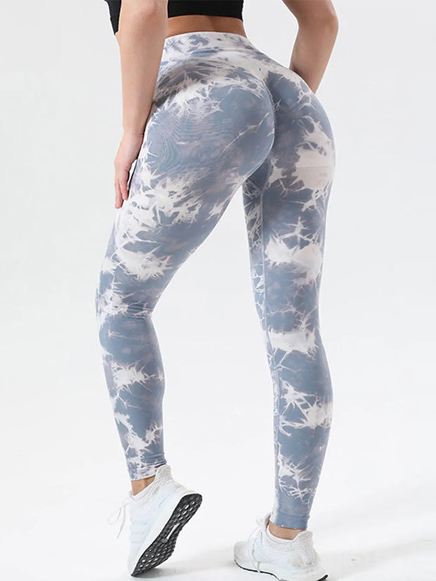 Tie-Dye High Waist Active Leggings www.nizzadesign.com