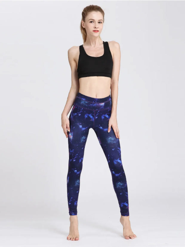 Printed Active High Waist Leggings www.nizzadesign.com