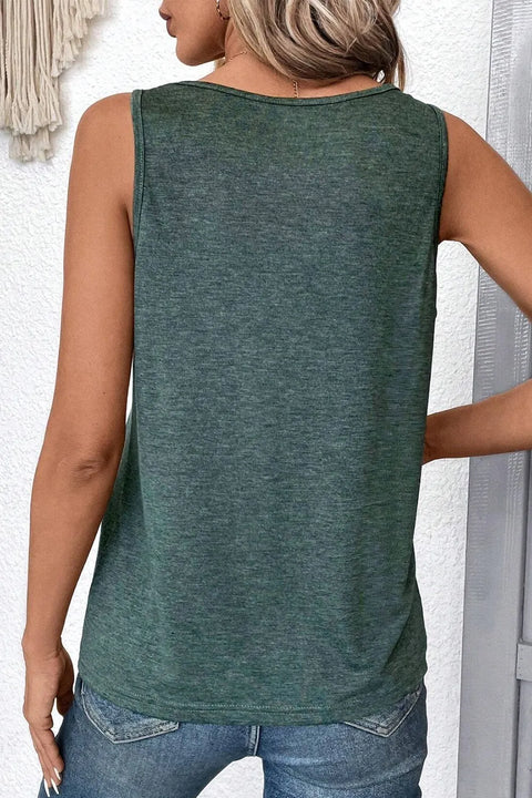 V-Neck Wide Strap Tank www.nizzadesign.com