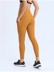 Millennia Wide Waistband Leggings with Pockets www.nizzadesign.com
