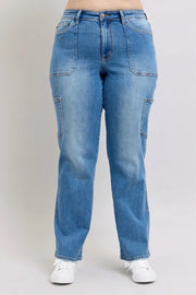 Judy Blue Full Size High Waist 90's Straight Jeans Plus Size www.nizzadesign.com