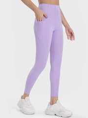 Millennia Pocketed High Waist Active Leggings Lavender www.nizzadesign.com